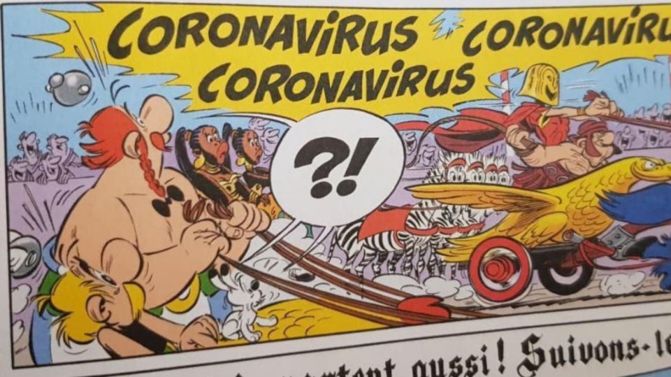 Asterix a Obelixem se s koronavirem potkali v Itálii už v roce 2017